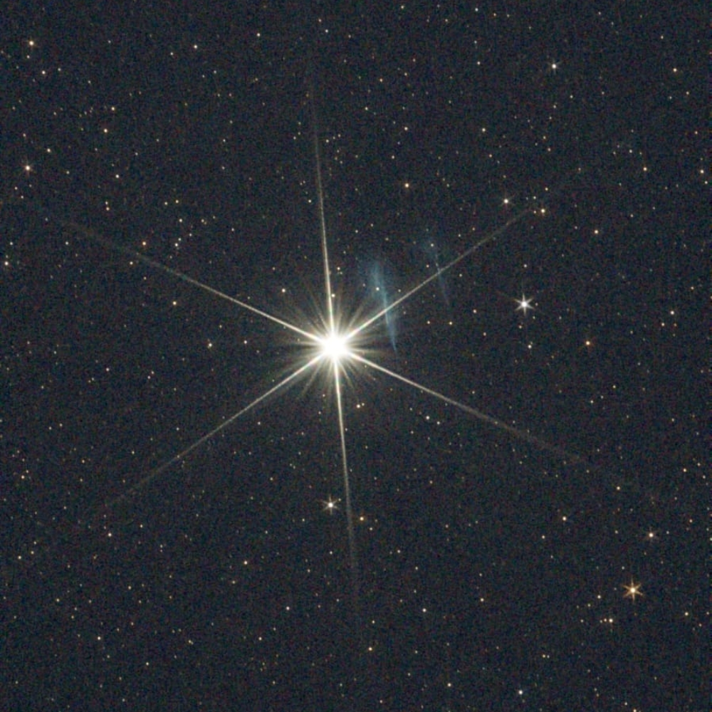 Night sky photo appearing to sparkle