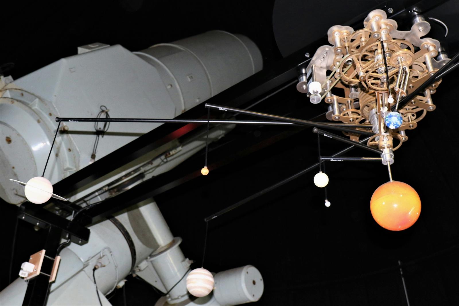 The Orrery next to the Congo Schmidt telescope